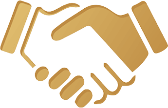 Biểu tượng hai bàn tay bắt tay – đại diện cho sự hợp tác, cam kết và uy tín trong dịch vụ nha khoa tại Nha Khoa Phương Thành