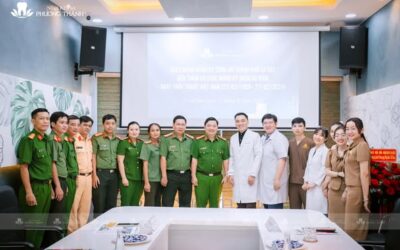 Đón tiếp Đảng ủy Công an Thành phố Sa Đéc đến chúc mừng Ngày Thầy thuốc Việt Nam