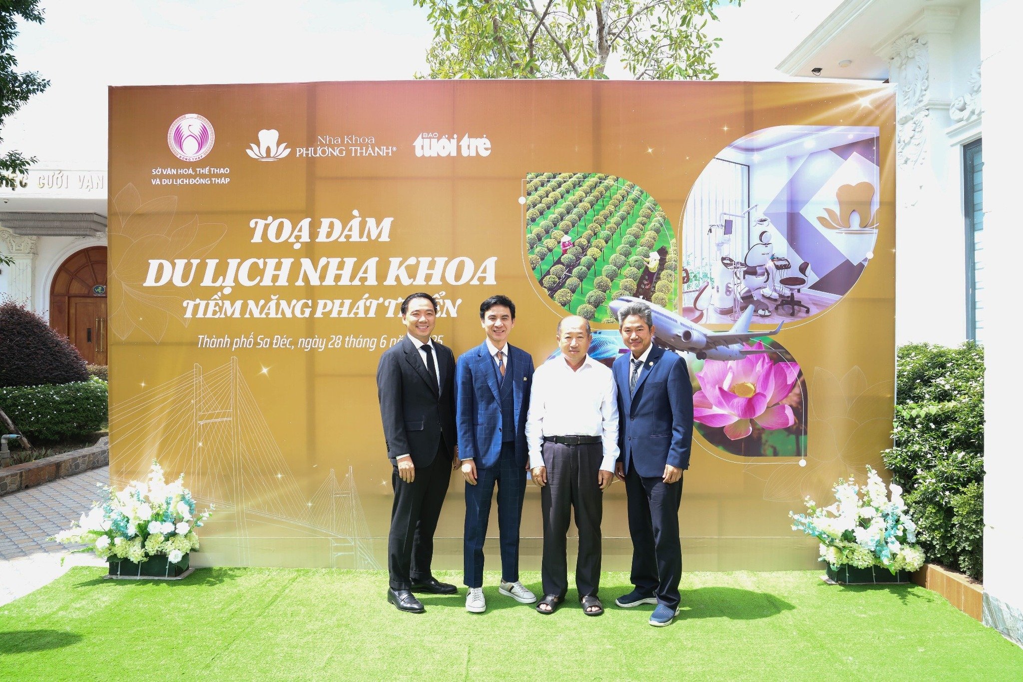 Hình ảnh đội ngũ Nha khoa Phương Thành tham dự Tọa đàm Du lịch Nha khoa tại Sa Đéc