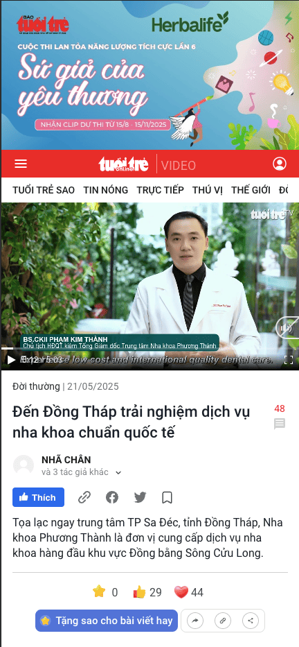 Đến Đồng Tháp trải nghiệm dịch vụ nha khoa chuẩn quốc tế
